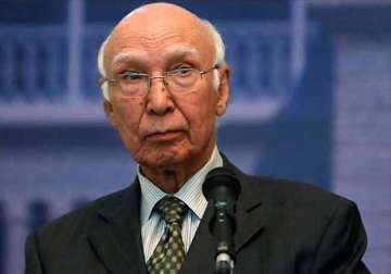 narendra modi wants to dictate terms for indo pak dialogue sartaz aziz