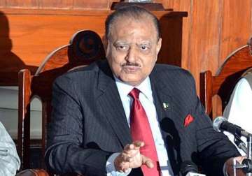 pakistan wants friendship with india president mamnoon hussain