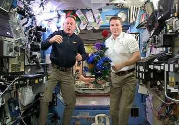 merry christmas nasa astronauts say from space