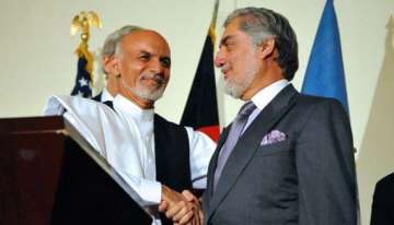 afghan presidential runners reach unity government deal