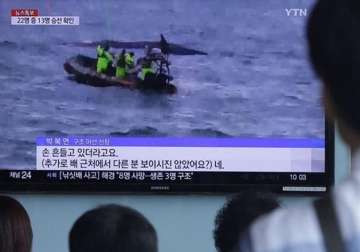 9 killed as boat capsizes off south korea coast