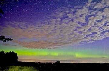 solar storm hits earth causing spectacular aurora displays