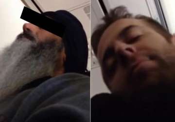 elderly sikh passenger mocked filmed on plane labelled bin laden in us