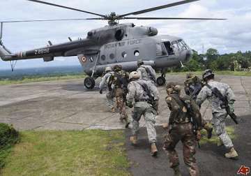 indian us troops hold joint exercise on rescuing civilians