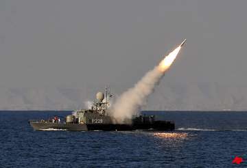 iranian navy test fires medium range surface to air missile