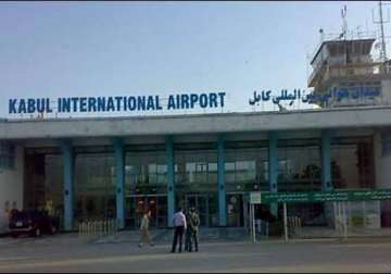 kabul airport attacked five taliban militants killed