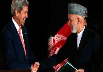 kerry for quick security deal with afghanistan