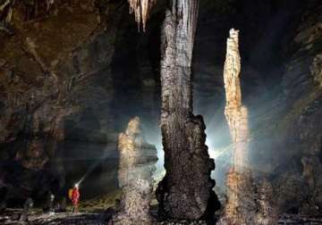 know about a cave with its own weather system