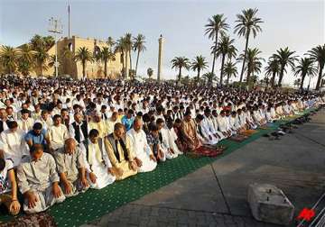 lakhs of libyans celebrate eid without gaddafi