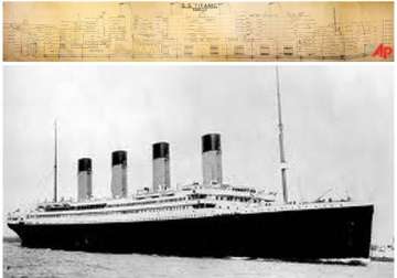 large scale plan of titanic sells for 363 000