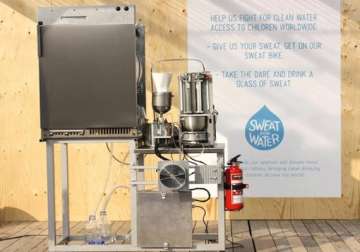 machine turns sweat into drinking water in sweden