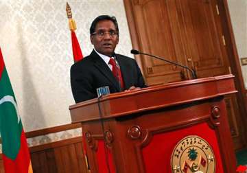 maldives president expands cabinet inducts seven ministers