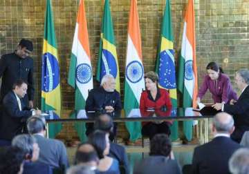 narendra modi meets brazilian president 3 bilateral agreements inked