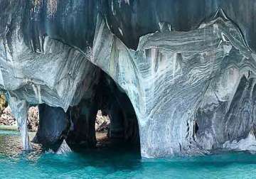 nature s wonder the marble caves of chile watch pics