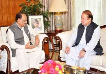 nawaz sharif meets president