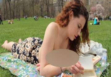 new york book club goes topless to make reading sexy