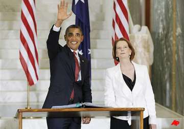 obama supports gillard s decision to sell uranium to india
