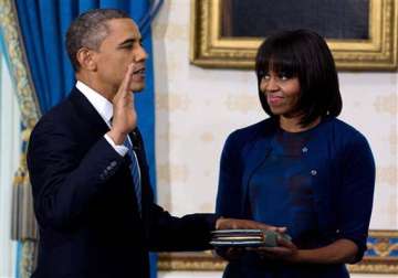 obama takes oath for second term