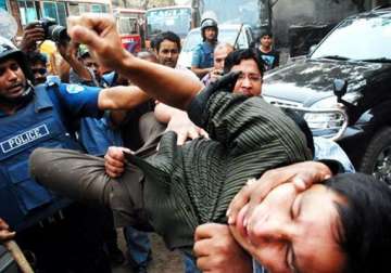 one injured as homemade bombs explode in shahbagh square