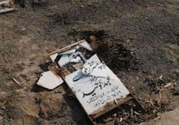 over 120 ahmadi graves desecrated in lahore