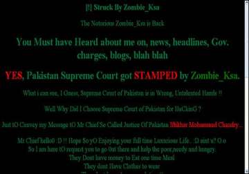 pak supreme court website hacked