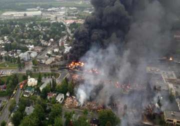 petrochemical train explodes in canada