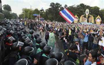 police fire tear gas at protesters in bangkok