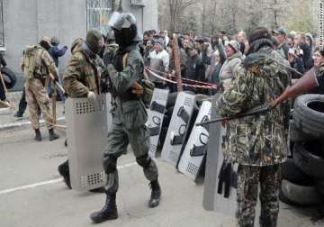 pro russian protesters occupy tv station in ukraine