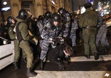 protests arrests in moscow as putin loses sheen