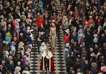 queen participates in thanksgiving ceremony at st paul s cathedral