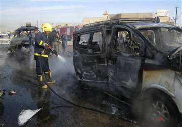 rapid fire attacks across iraq kill 55 people