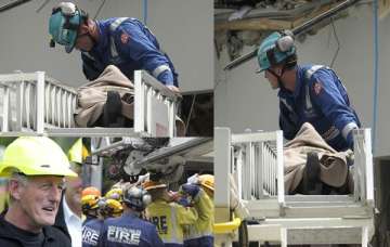 rescuers pulled a woman from rubble after 24 hours