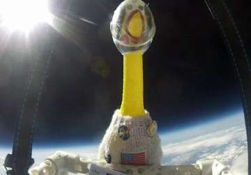 rubber chicken sent to space by us school students