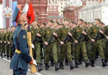 russia stages military parade to celebrate victory day