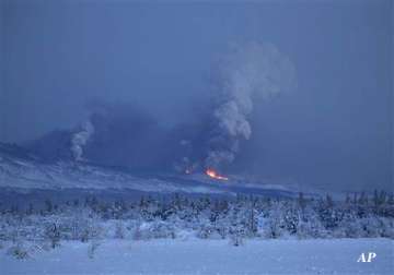 russian volcano spills record amount of lava
