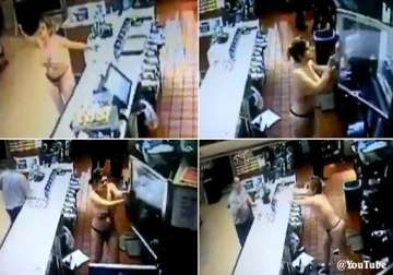 shocking topless woman ransack mcdonald s in florida