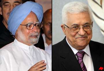 singh writes to abbas assures india s support at the un