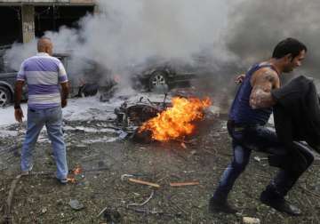 six killed 129 injured in beirut twin bombings