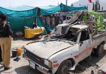 six including an anp leader killed in pak blast