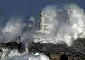 storms batter north coast of spain