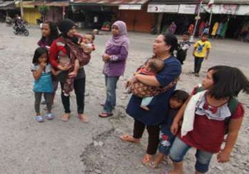 strong earthquake shakes indonesia