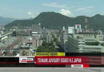 metre high tsunami waves lash japan coast after 7.3 quake
