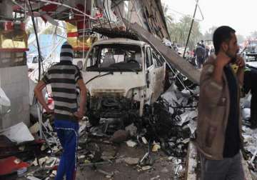 suicide car bomb attacks kill at least 42 in iraq