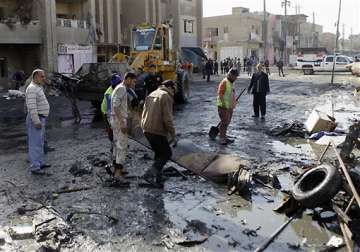 suicide car bomb outside baghdad hospital kills 31 people