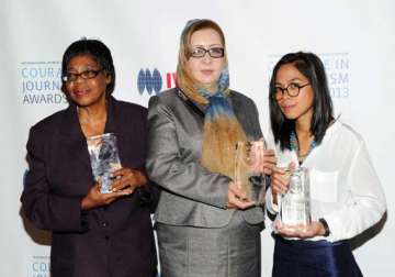 syrian cambodian afghan women win media awards