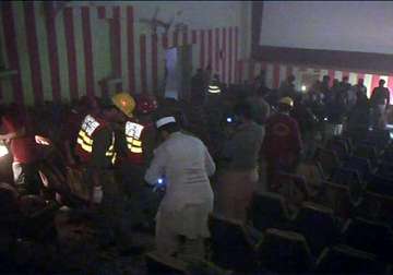 13 killed by blasts in cinema hall in peshawar