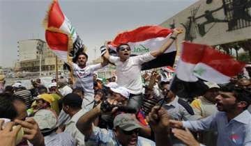 thousands rally in baghdad to protest american presence