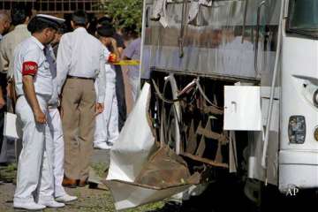 five killed in third blast targeting pak naval bus