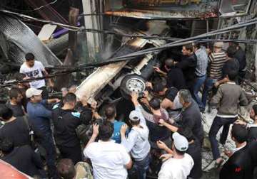 three killed as bomb rips through bus in syria