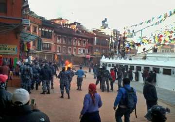 tibetan monk sets himself on fire in nepal